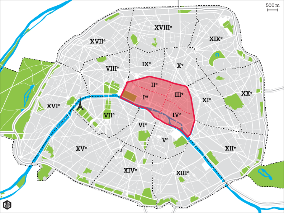 Карта парижа эйфелева башня